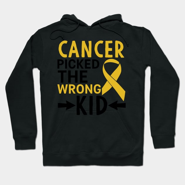 Cancer Picked The Wrong Kid Hoodie by Mesyo